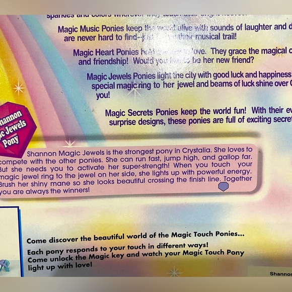 MAGIC TOUCH PONY VTG 1996 JEWEL PONY SHANNON JEWELS LIGHT UP & BLINK - Picture 16 of 16